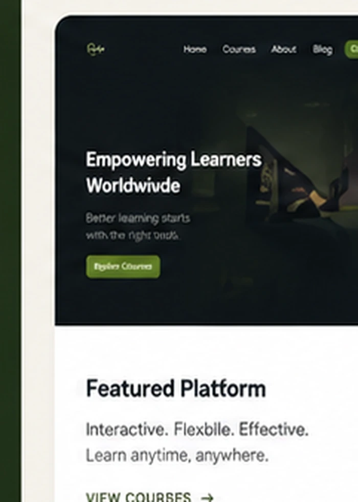 Education platform redesign preview