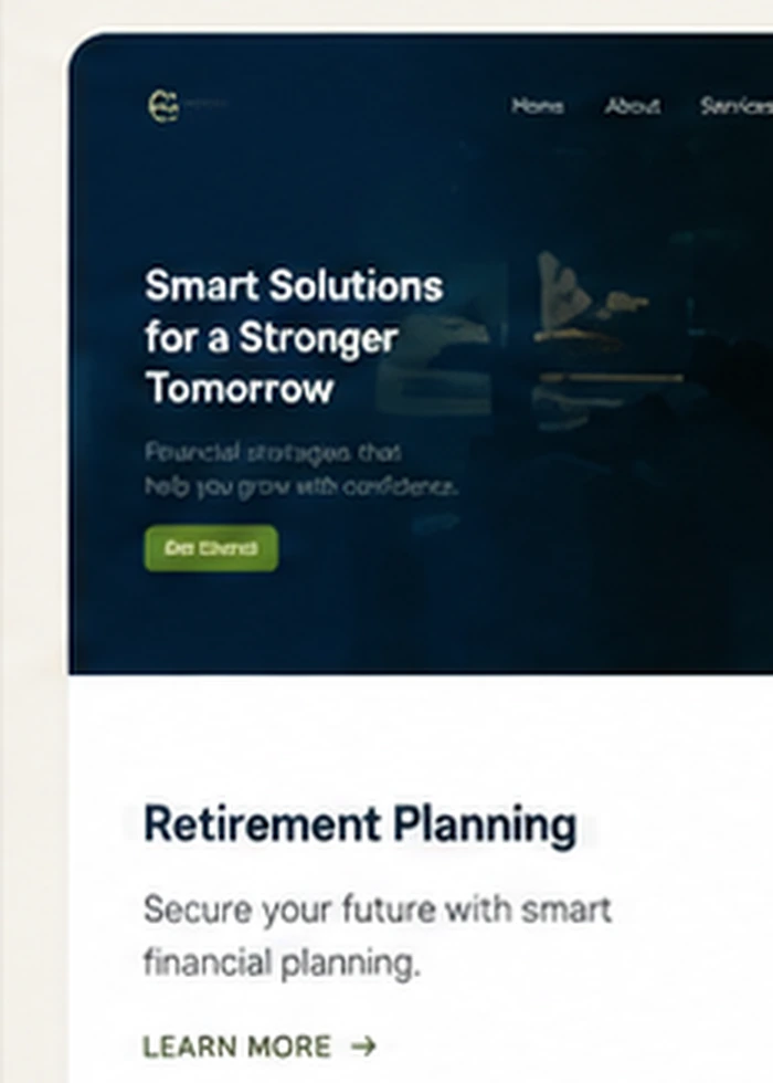 Finance company redesign preview