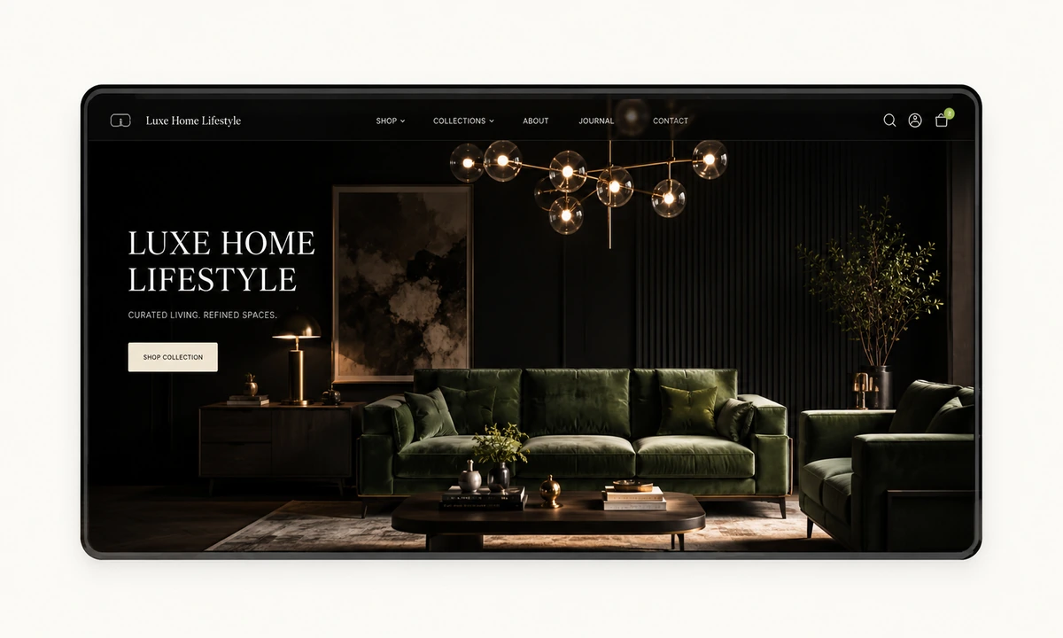 Luxe Home Lifestyle Shopify furniture store project by Ijaz Lal